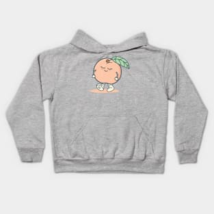 Cute Peach Character Kawaii Kids Hoodie